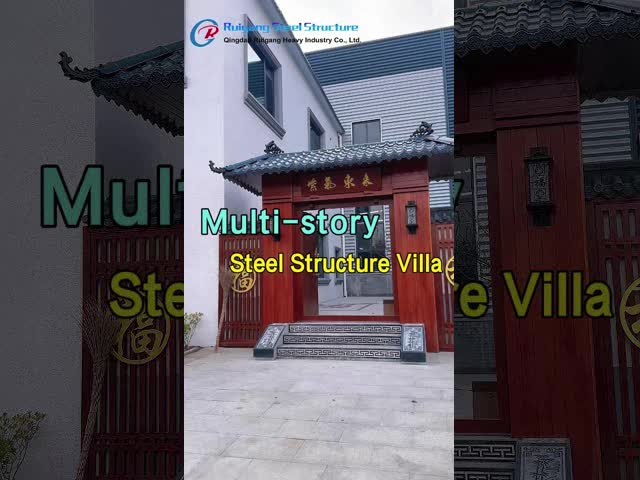 Commercial Prefabricated High Rise Buildings , Steel Frame Structure Building Construction