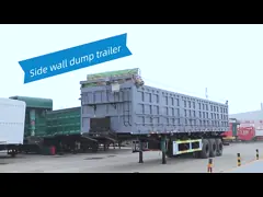 30-60ton Hydraulic Cylinder Self Rear Dump Tipping Truck Semi Trailer for Materials