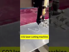 Industriële kwaliteit 80w CO2 lasergraver voor rubber stempels 3D kristal leer