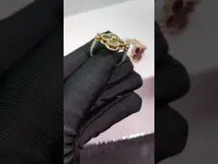 3 Dimonds Moveable AU750 Gold Move Bracelet 18K Yellow Gold Diamond Bracelet