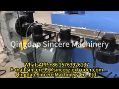 自動エクストルーダー プラスチックペレット化ライン PE PP PET パイププロファイル プレート video