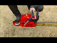 58CC Cordless 2 Stroke Gasoline Chainsaw 20 Inch Petrol Chainsaw For Cutting Wood
