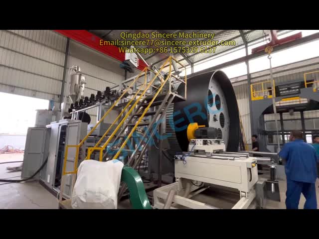 肋状管 PP Hdpeパイプ製造機械 エクストルーションライン製造機械