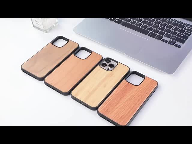 Custom Natural Bamboo Tpu Wooden Phone Case For IPhone