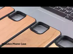 Custom Natural Bamboo Tpu Wooden Phone Case For IPhone