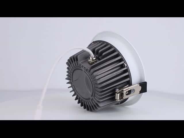 Round IP65 Recessed Downlight With COB LED Light Source / 60° Beam Angle
