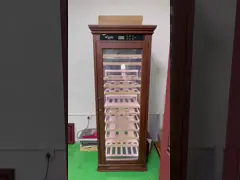 50 Bottles 110V 220V Custom Wine Cooler Cabinet Low Noise  White Red Black Brown