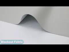 White Coating Fire Retardant Blackout Windows Roller Blind Fabrics For Hotel