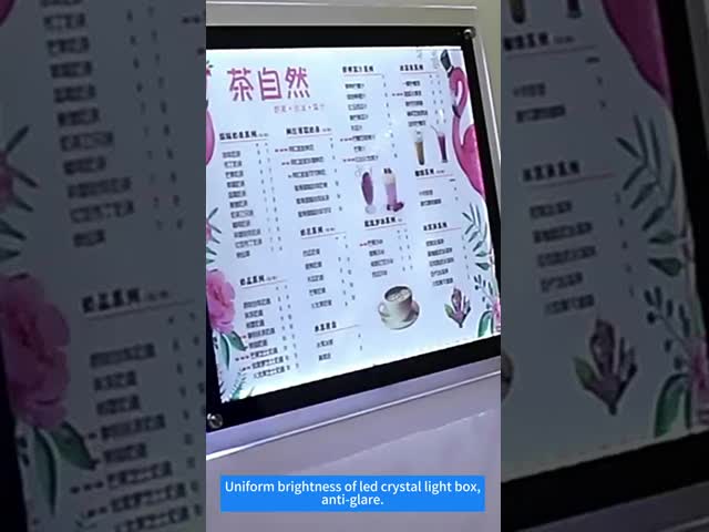 Коммерческая светодиодная кристаллическая световая коробка акриловый светодиодный дисплей рекламные световые коробки
