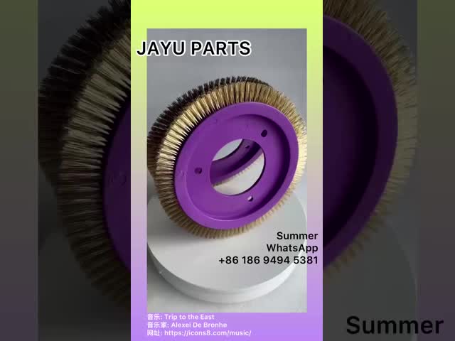 Revestimento têxtil LK Stenter Brush Wheel Cor Púrpura Material Plástico Cobre Latão Cabelo de escova