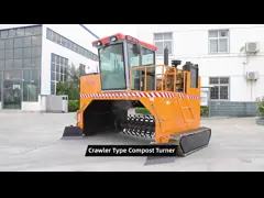 Dizel sürünme tipi kompost dönüştürme makinesi 500-1800m3/h Kapasite Organik gübre fermantasyon işlemcisi