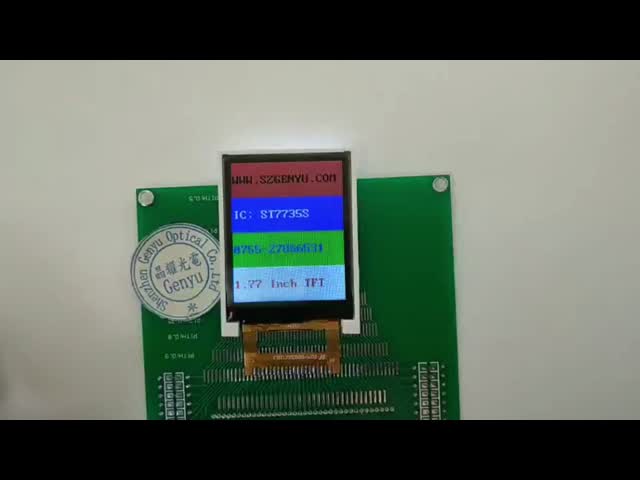 1.77 Inch TFT LCD Screen 128x160 Dots 12 O'Clock 22pin 8-Bit Parallel Small Size