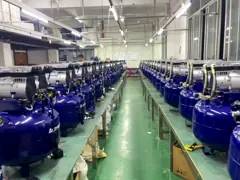 Compresor de aire dental libre de aceite con secador 32L Compresor de bomba de vacío silencioso
