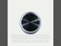 Black Metal Knob Embedded Gas Stove Accessories Built-In Gas Oven Components