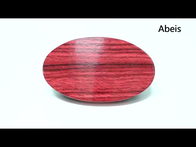 Red Woodgrain 360 Wave Curve Brush Abeis Custom Logo PU Paint Boar Bristle Palm