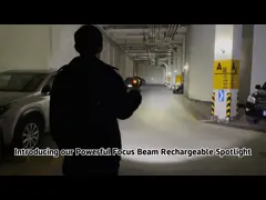 Waterproof Rechargeable LED Spotlight Flashlight Li - Ion Battery High Brightness