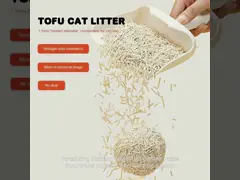 High Absorption Tofu Cat Litter Dust Free Strong Odor Control Environmentally Friendly