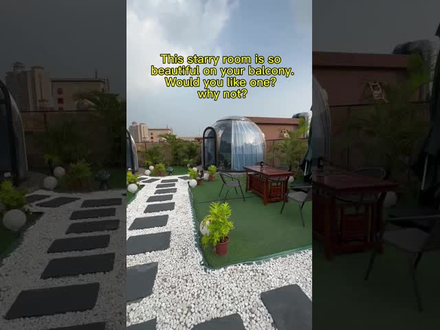 Full House Outdoor Sound Proof Prefab Dome House Room Polycarbonate Double Dome House