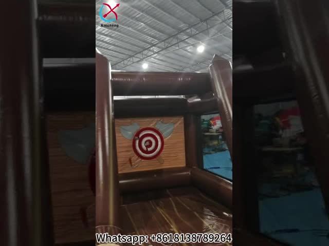 Factory Commercial Interactive Inflatable Axe Sport Game Inflatable Shot Game