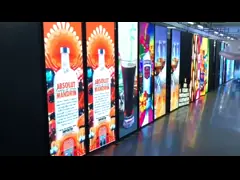 Digital Signage Full Color Outdoor Advertising Rental Curved Digital Mobile Flexible SMD Poster Gas Window TV LED Screen Display