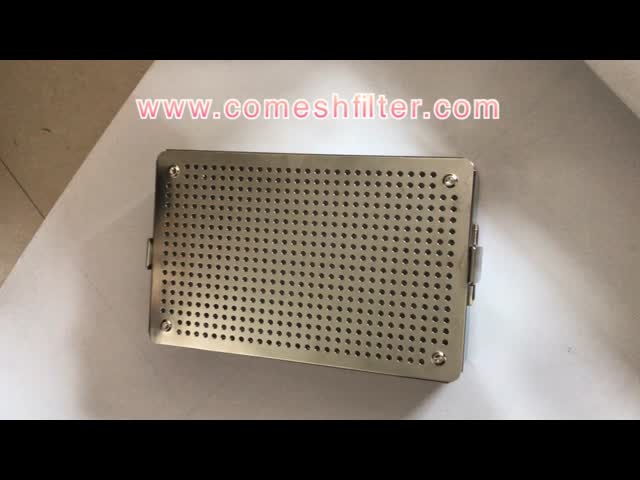 Metal Perforated Stainless Steel Basket For Drying Sterilizing Seafood Washing
