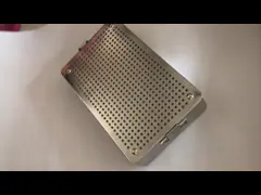 Metal Perforated Stainless Steel Basket For Drying Sterilizing Seafood Washing