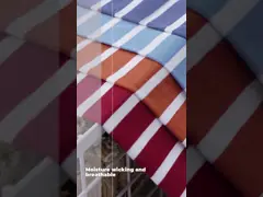 175cm Striped Material Fabric 100% Cotton Yarn Dyed Breathable Texture