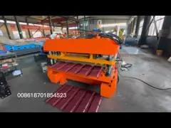 Hydraulic Cutting 5.5kw Power Color Steel Profile Russia Tile Roll Forming Machine