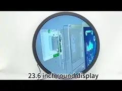 23.6inch Wall Mounted Digital Signage 700cd/M2 Indoor Circular Screen