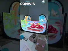 Soft Curved LED Screen Panel Flexible For Indoor 240X120mm Front Service