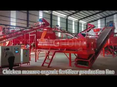 Wet Granulation Method Organic Fertilizer Production Line With Combination Granulator System And Spare Parts Stir Teeth