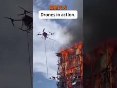 FC30 Drone gemonteerd brandbestrijdingswaterkanon DJI FC30 Drone Myuav vastgebonden drone tot 240m