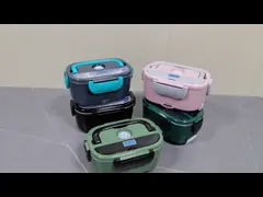 304 Stainless Steel Electric Heated Lunch Boxes for Meal Preps and Travel with Bag