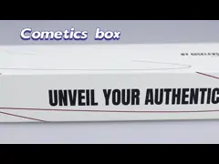 Custom Cosmetic Gift Packaging Box Embossing Friendly White Paper Cardboard Full Colors Print