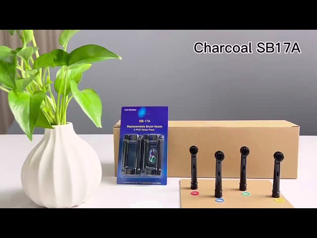 歯科 生物分解性電気歯ブラシ頭 Sb-17A 竹炭歯ブラシ頭