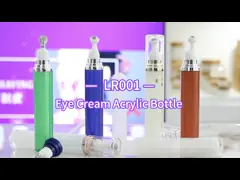 Luxury Acrylic Double Wall Paint Custom Color Eye Cream Massage Roll On Bottle Black