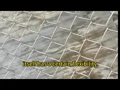 Galvanized Square Chain Link Fencing Mesh 0.5m-4m Free Samples Available