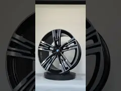 8.5Jx19 ET48 e 9.5Jx19 ET48 Nero lucido lucidato faccia 1 pezzo ruota forgiata per BMW M4