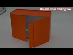 Double Door Custom Foldable Paper Packaging Box Magnetic Closure Cardboard Folding Gift Box