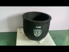 Large Round Zinc Fusing Crucible Chemical Resistance Good Thermal Shock Resistance