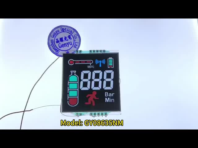 3.5インチ 方形 VA 3桁 7セグメントディスプレイ 19PIN 温度調節液晶ディスプレイ
