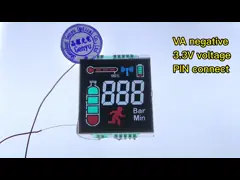 Vertical Alignment LCD VA Negative Transmissive 3 Digit LCD Display 3.3V 14PIN