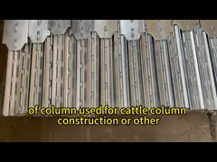 Q215 Rust Resistant Silver / Black Steel T Fence Posts 1.4 - 2.04 kg/m