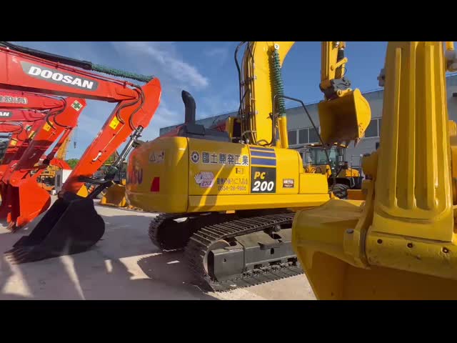 20 Ton 100% Second Hand Komatsu PC200-8 Crawler Excavator Used Digger Original Japan Komatsu SAA6D107E-1