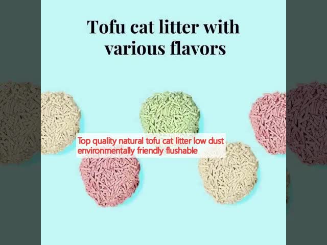 Low Dust Premium Tofu Cat Litter Environmentally Friendly Tofu Pellets