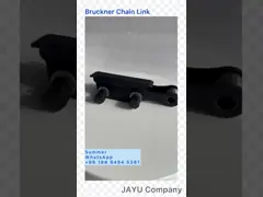 Textile Finishing Machine Spares Bruckner Stenter Chain Link Black Color Steel Horizontal Type