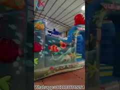 Op maat gemaakt opblaasbaar springhuis Onderzee Wereld Fun City Spring kasteel