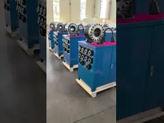New Technology Forging Process 2 Inch High Model Blue Color 10 Dies Hose Crimper / Rubber Hose Crimping Machine With 600T Crimping Force