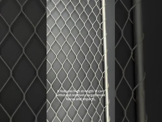 Polished Surface Zoo Wire Mesh with 60 Degree Diamond Mesh and Stainless Steel Wire Rope