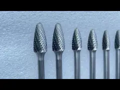 Standard Cut 1 4 6mm shank coating carbide burr bits for aluminum